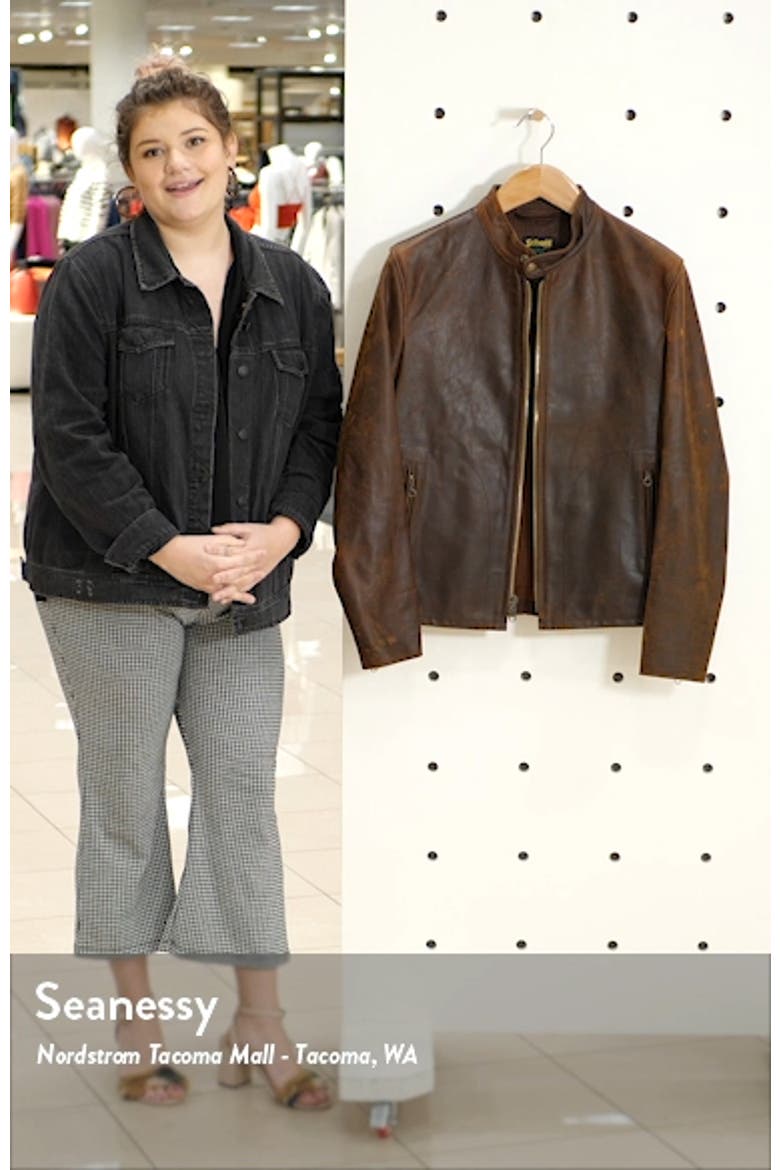 Café Racer Lightweight Oiled Cowhide Leather Jacket video