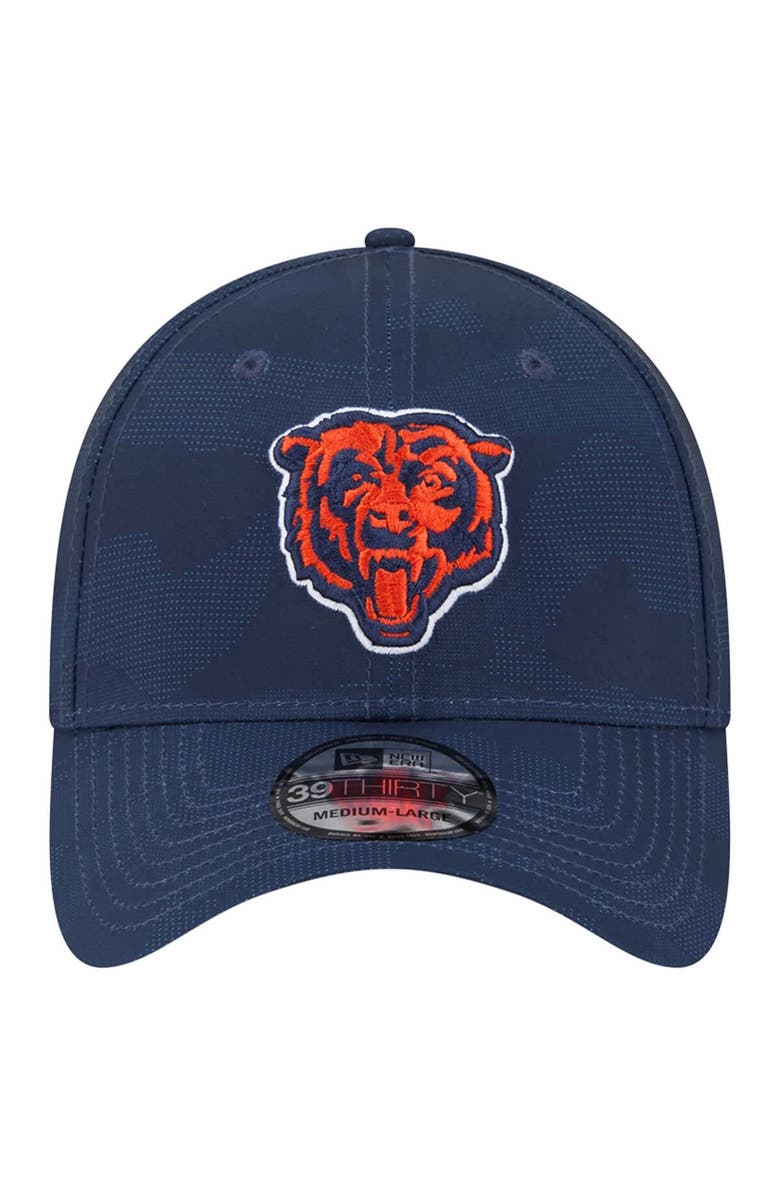 New Era Men's New Era  Navy Chicago Bears Tonal Camo 39THIRTY Stretch Fit Hat, Alternate, color, 