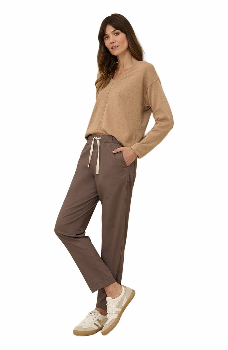 Pact Organic Cotton Daily Twill Pant, Alternate, color, Deep Taupe