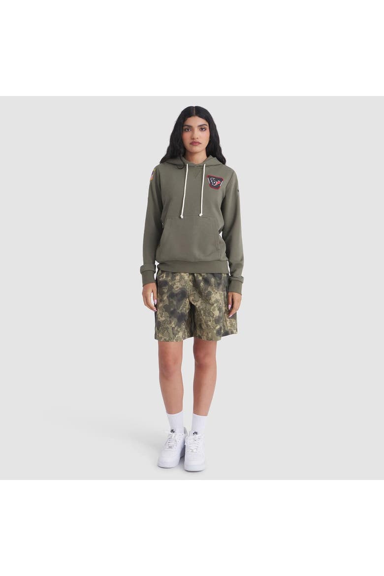 Women's Nike Olive Houston Texans 2025 Salute to Service Sideline Standard Issue Dri-FIT Hoodie, Alternate, color, Olive