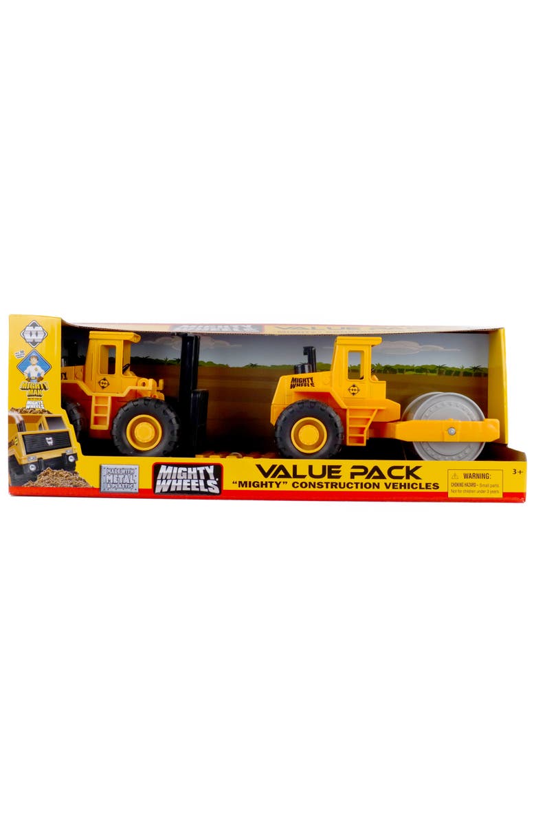 Mighty Wheels 2 Pack Construction Vehicles, Main, color, Multicolored