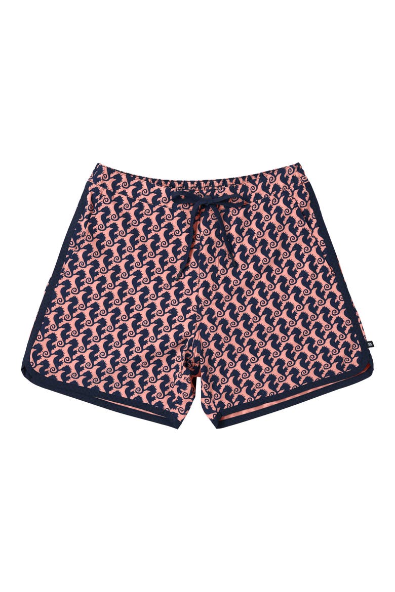 Harbormaster 2N1 5-Inch Swim Trunks, Alternate, color, SEAHORSE CHN-LT CRL