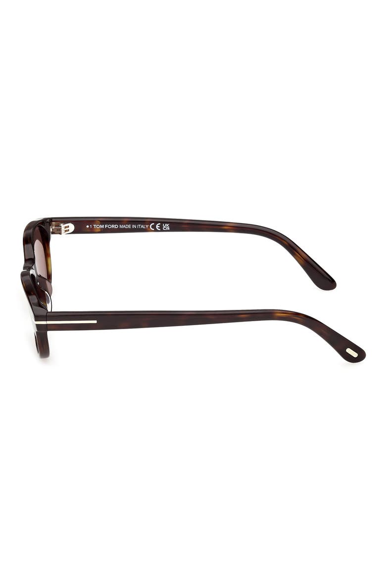 Chloe 52mm Oval Sunglasses, Alternate, color, HAVANA / CHOCOLATE BROWN LENS