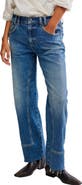 Free People We the Free Risk Taker Raw Hem Straight Leg Jeans