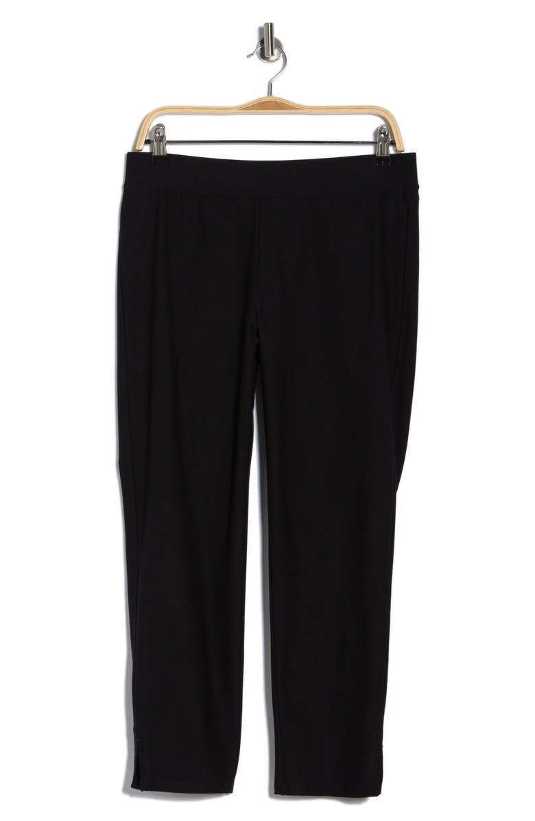 Eileen Fisher High Waist Slim Crop Pants, Main, color, Black