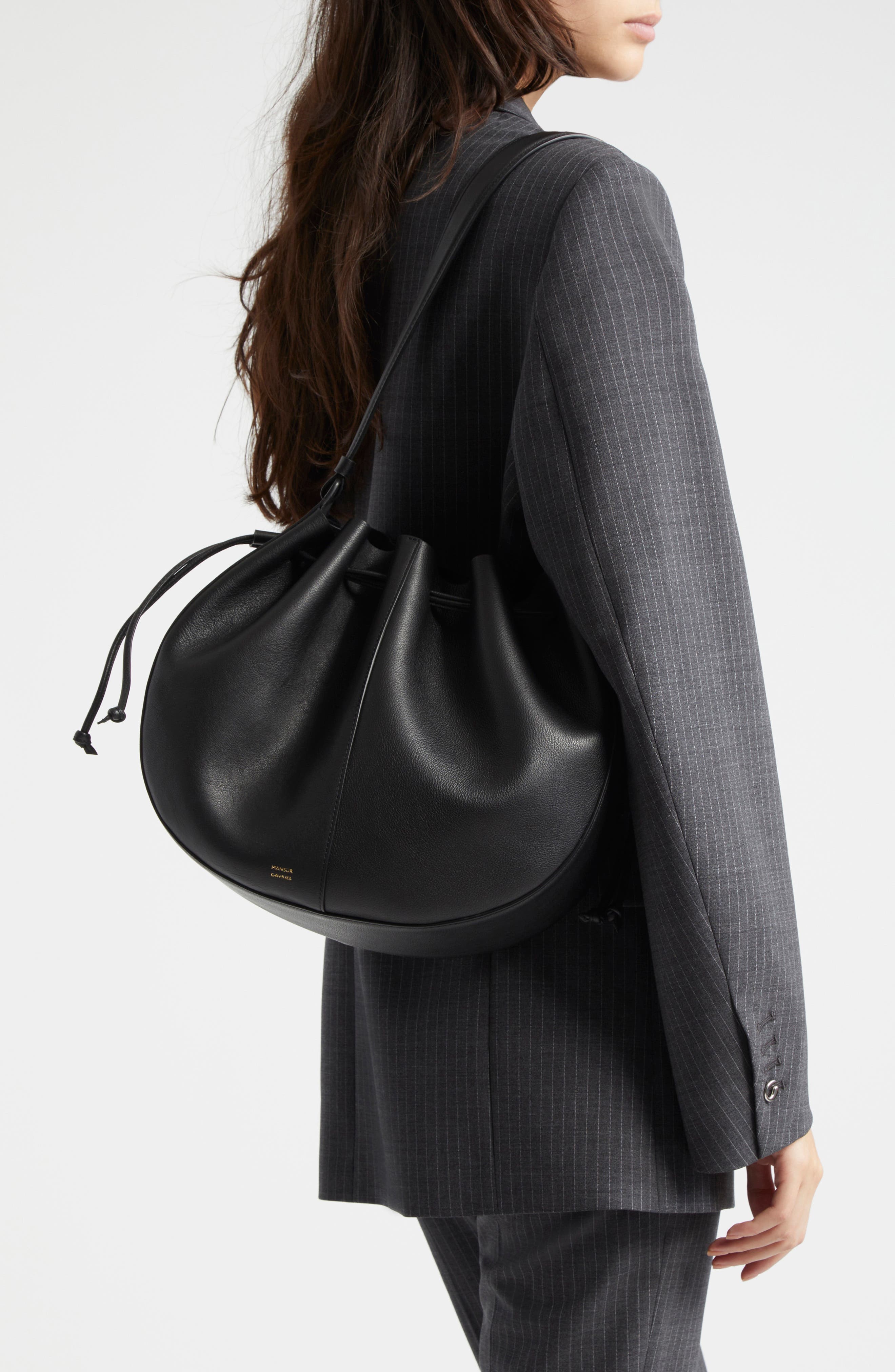 Mansur Gavriel Flores Leather Bucket Bag, Alternate, color, 