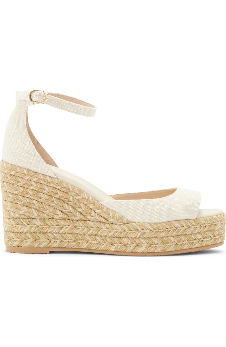 Stuart Weitzman Distia Espadrille Wedge Sandal, Alternate, color, Natural