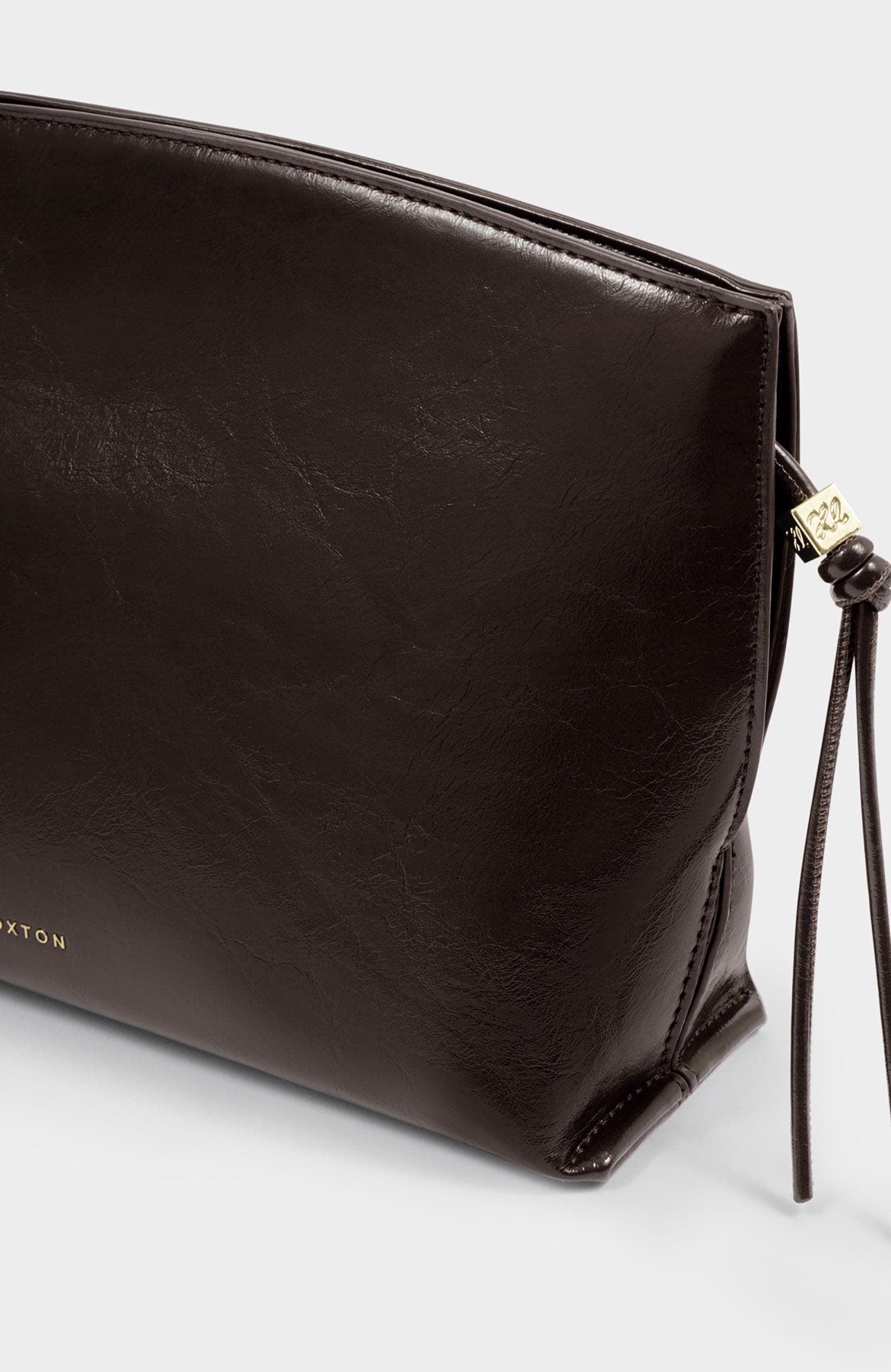Freya Clutch, Alternate, color, Bitter Chocolate