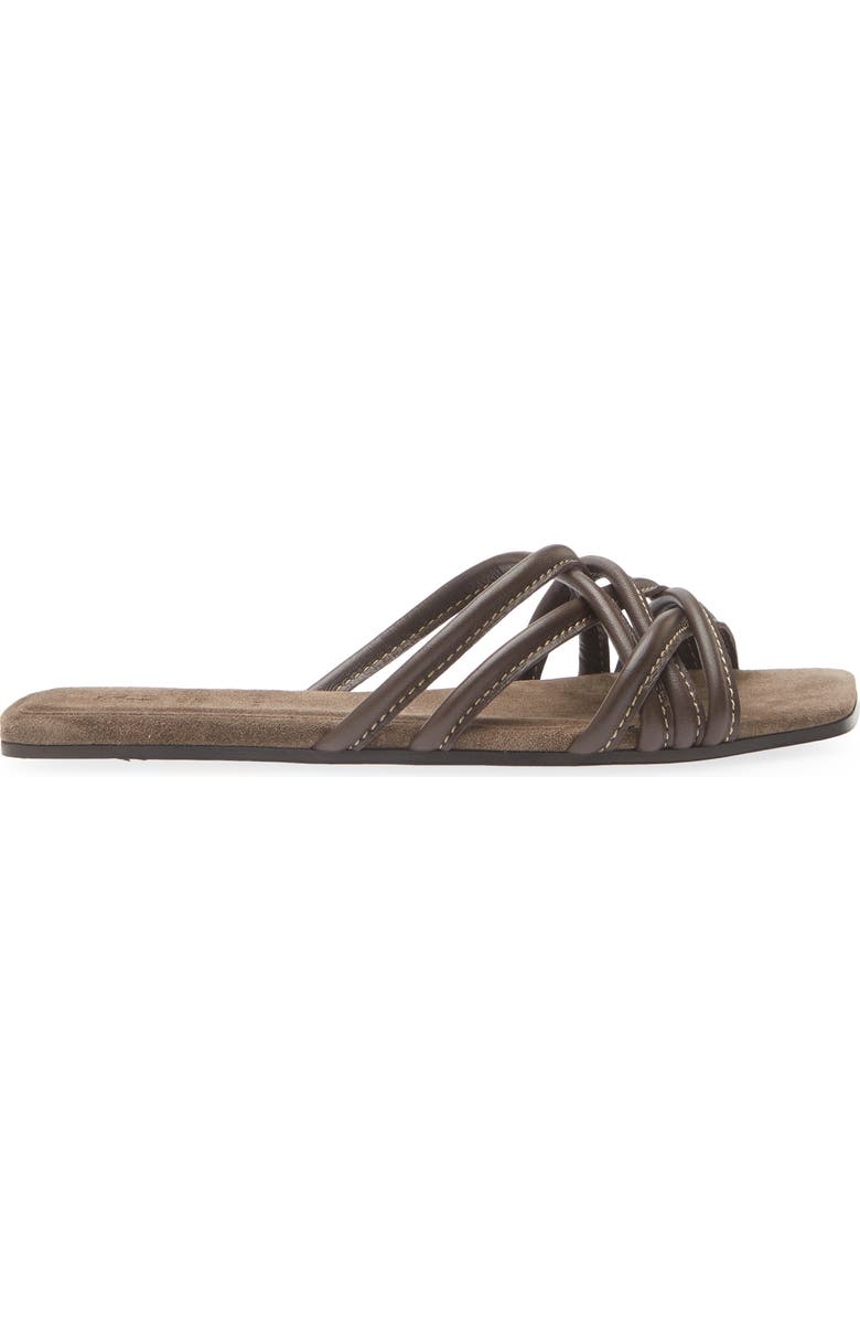 Brunello Cucinelli Strappy Slide Sandal, Alternate, color, Testa Moro