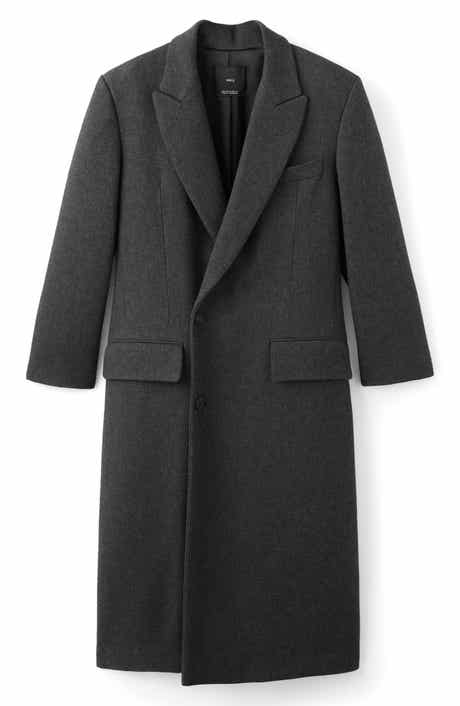 MANGO Double Breasted Long Coat