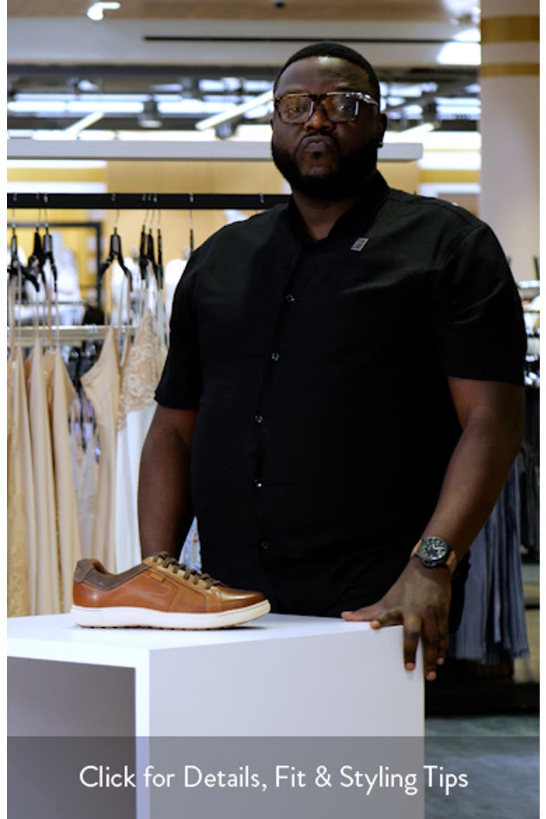Mapstone Lace-Up Leather Sneaker video