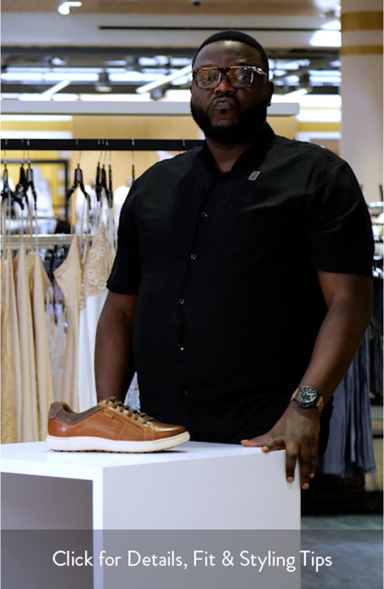 Mapstone Lace-Up Leather Sneaker, sales video thumbnail