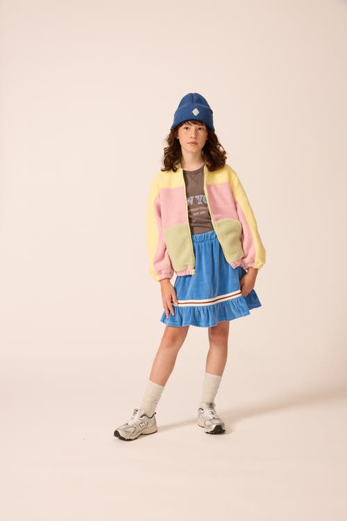 The Sunday Collective Polar Fleece Zip Up In Multi