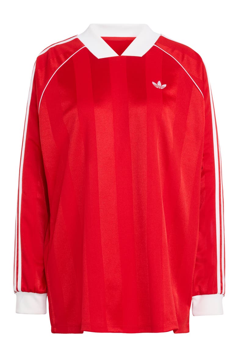 3S Jacquard Long Sleeve Top, Alternate, color, BETTER SCARLET/