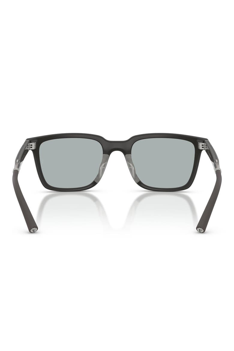 x Roger Federer Mr. Federer 52mm Polarized Rectangular Sunglasses, Alternate, color, ANTHRACITE / GREY POLAR MIRROR