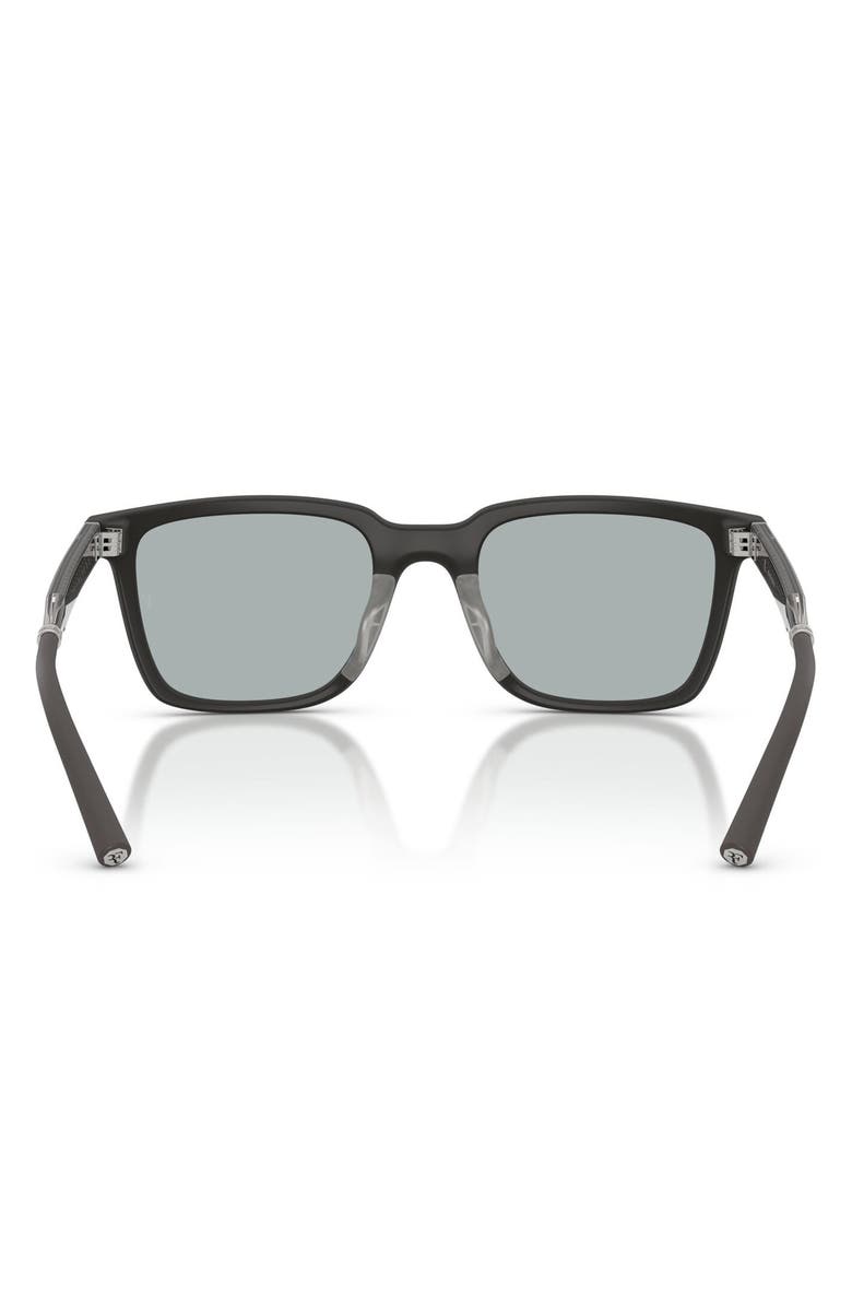 Oliver Peoples x Roger Federer Mr. Federer 52mm Polarized Rectangular Sunglasses, Alternate, color, Anthracite / Grey Polar Mirror