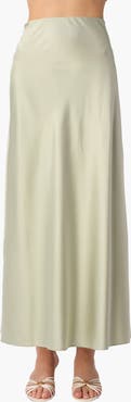 CAMI NYC Aviva Stretch Silk Maxi Skirt