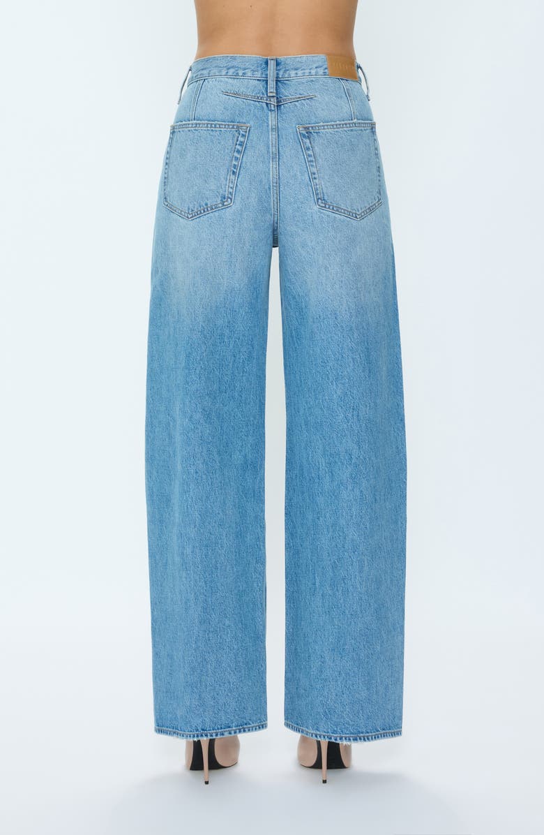Pistola Sydney High Waist Wide Leg Jeans, Alternate, color, Hazy