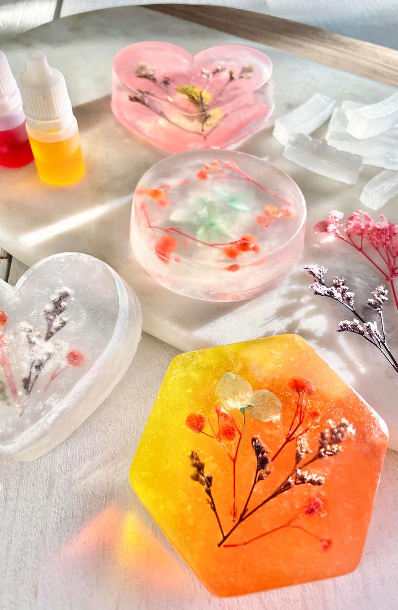 BRIGHT STRIPES Flower Power DIY Soaps Kit, Alternate, color, Multi