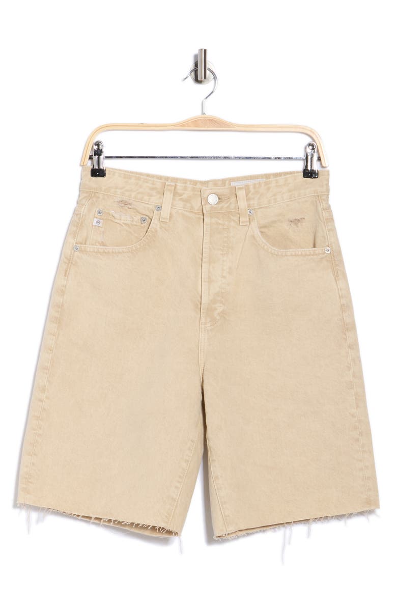 AG Kerah Raw Hem Denim Shorts, Alternate, color, Moonwash Dry Dust