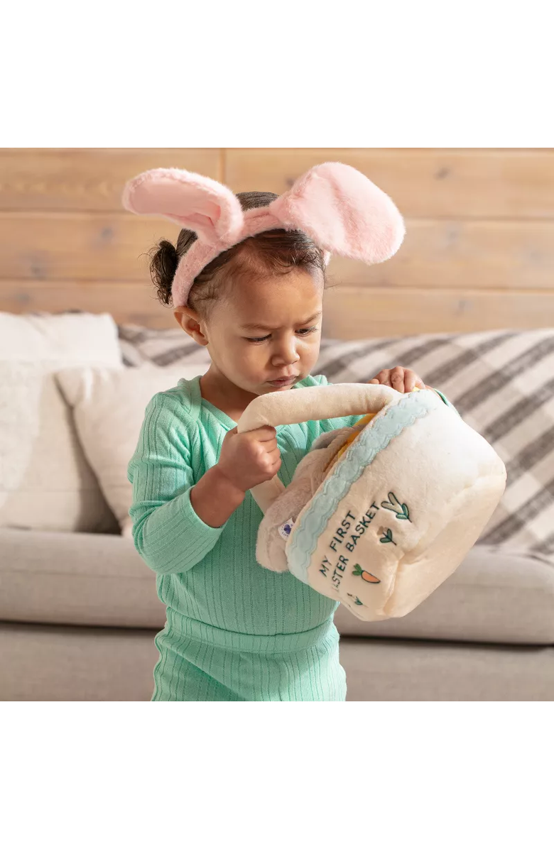 Sperric Easter Plush and Teether Baby Playset with Basket 6-Piece, Alternate, color, 