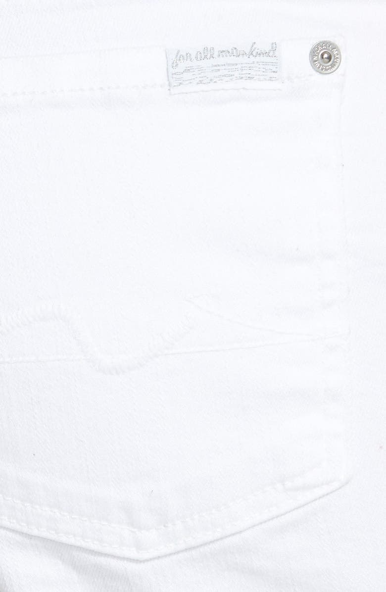 7 For All Mankind <sup>®</sup> Cuffed Denim Shorts, Alternate, color, 