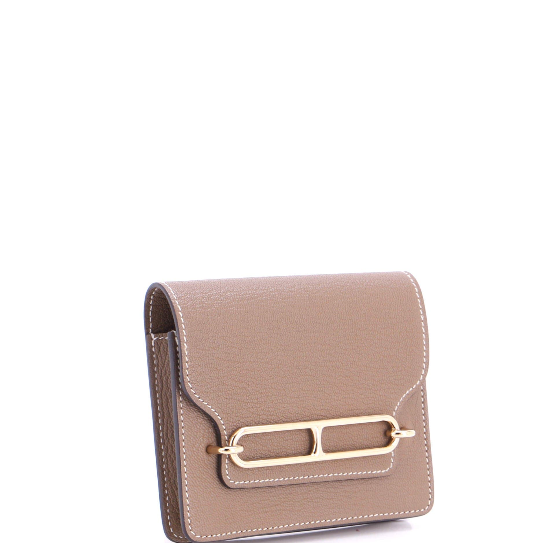 Roulis Slim Wallet Chevre Mysore, Alternate, color, Etoupe
