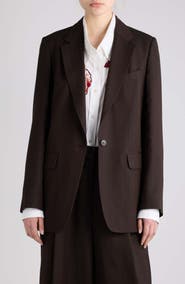 Dries Van Noten Blanchet Pinstripe Blazer