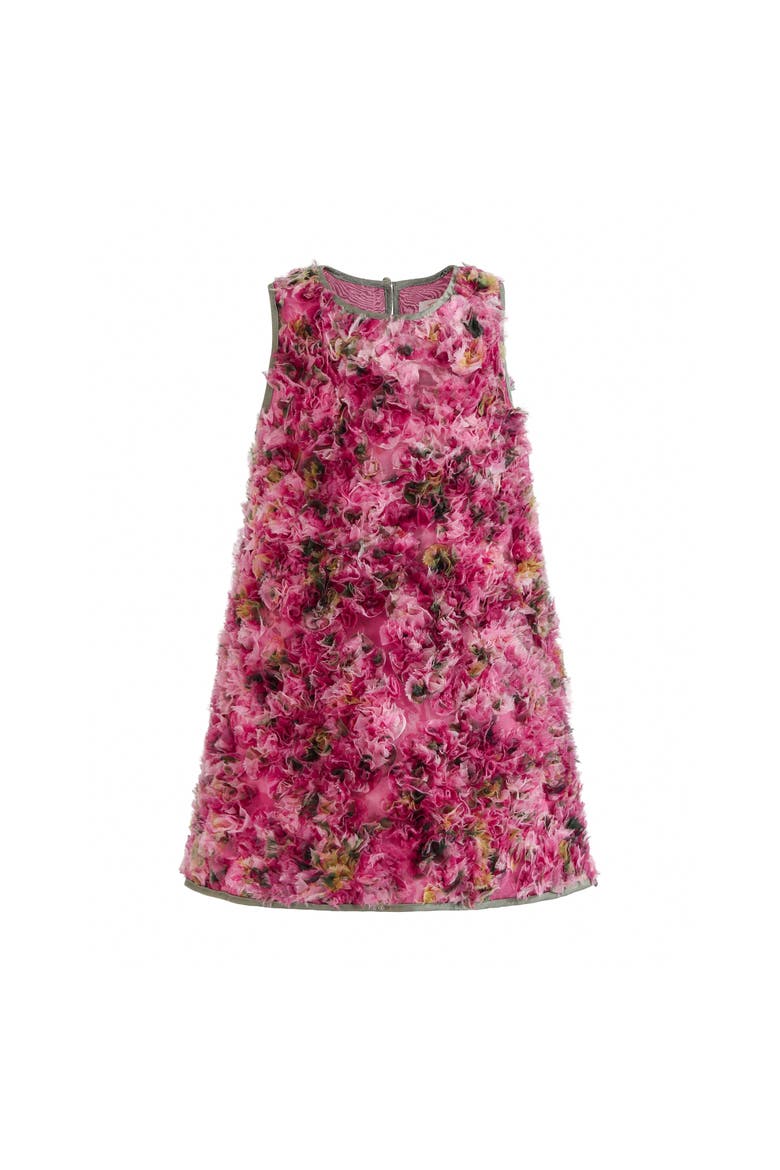 Sylvie Floral Textured Dress, Main, color, Pink