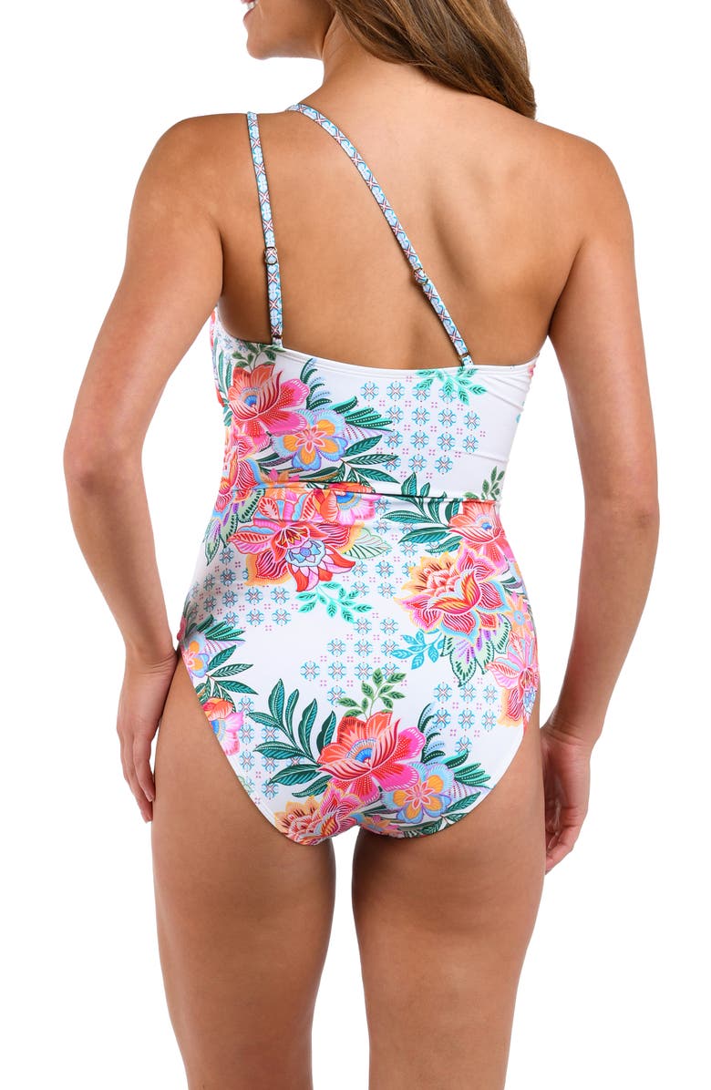 La Blanca Riviera One-Shoulder One-Piece Swimsuit, Alternate, color, White