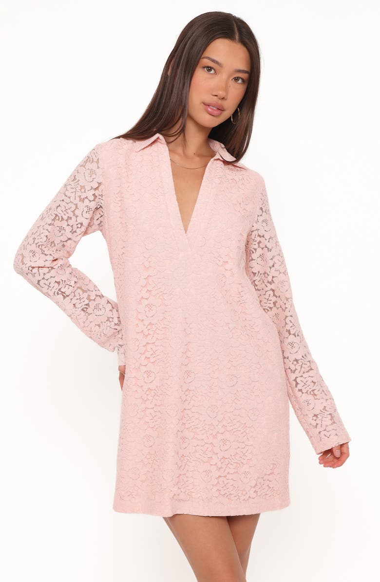 Petal & Pup Cidel Lace Long Sleeve Minidress, Alternate, color, 