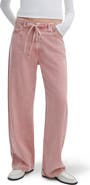 rag & bone Featherweight Phoebe Drawstring Wide Leg Jeans