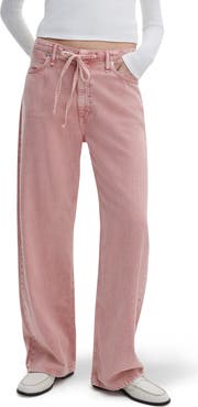 rag & bone Featherweight Phoebe Drawstring Wide Leg Jeans
