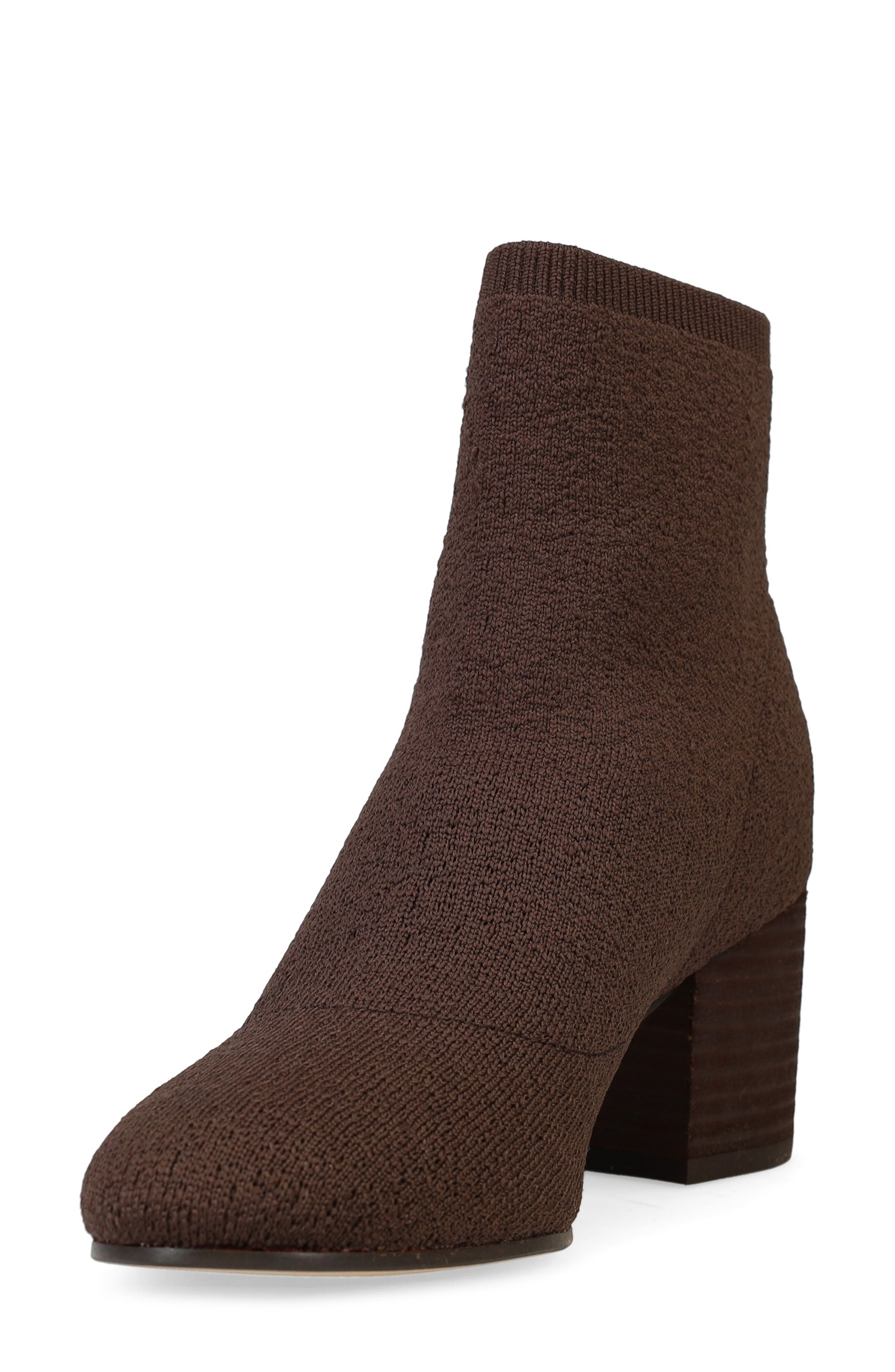 Oriel Recycled Polyester Knit Bootie, Alternate, color, CHOCOLATE