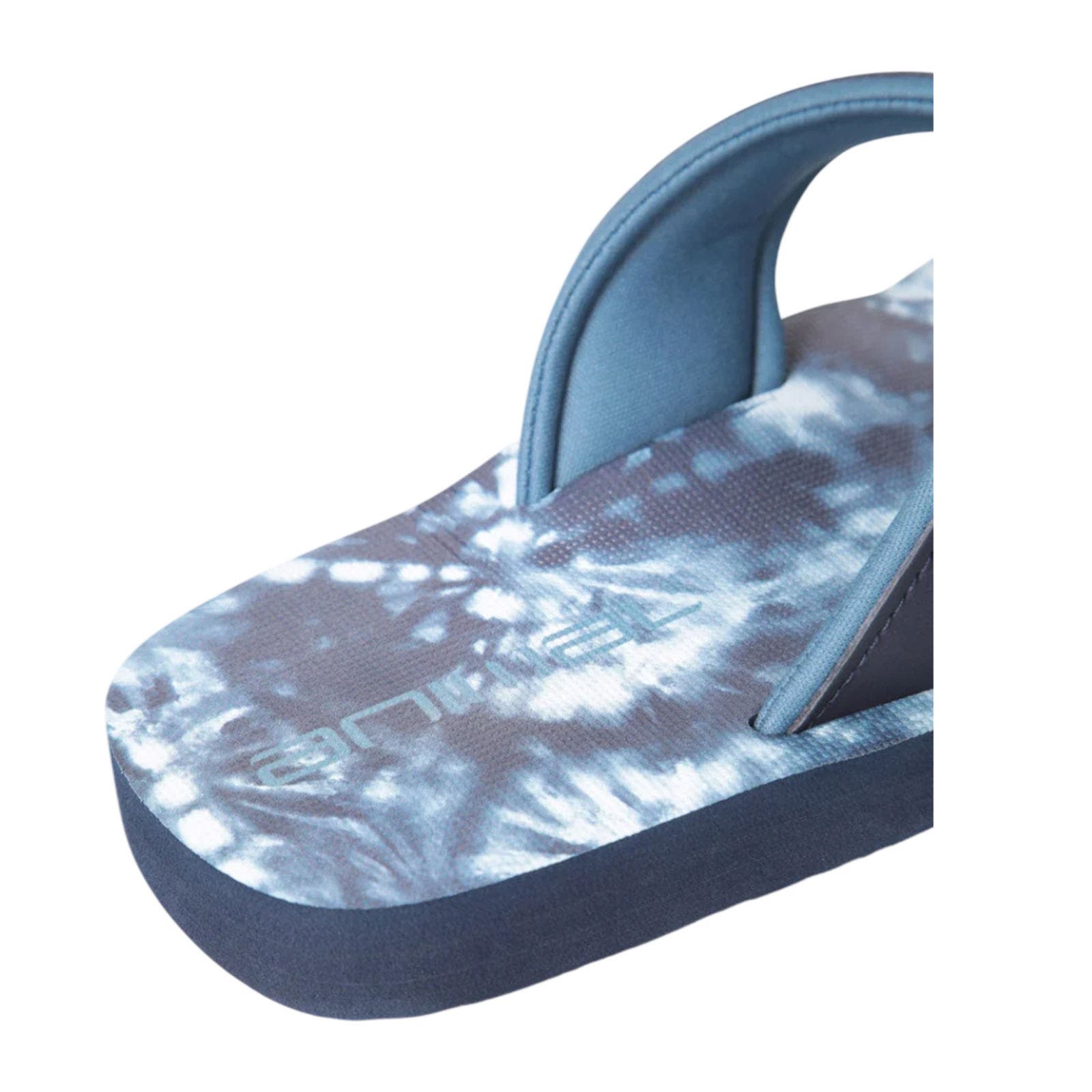 Swish Tie Dye Flip Flops, Alternate, color, Bright Blue