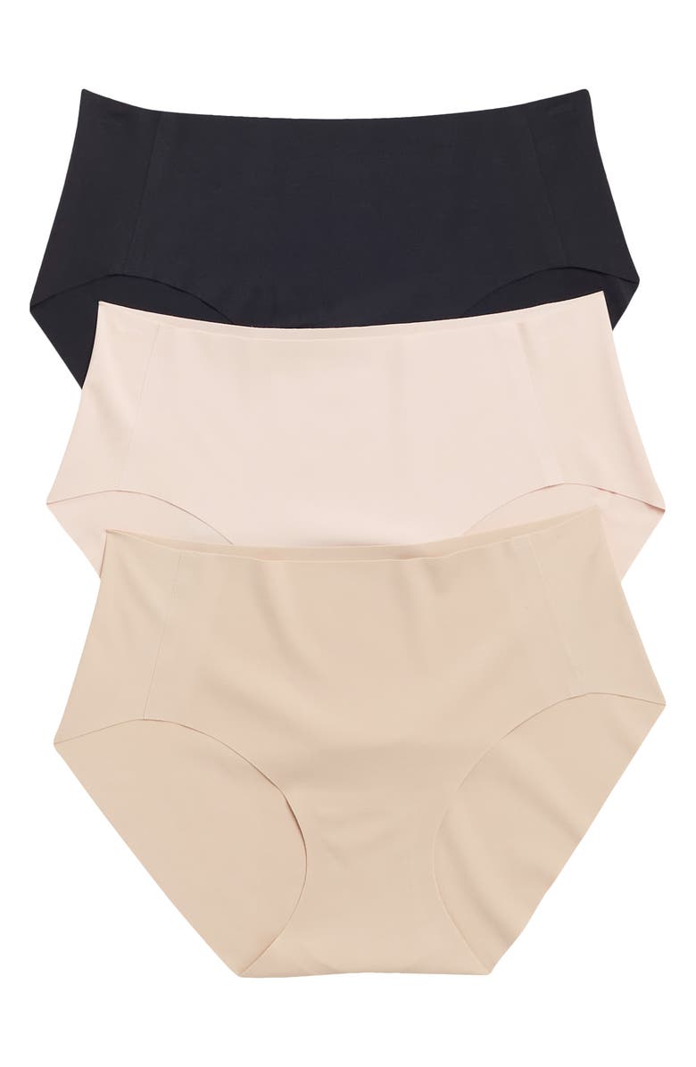 Honeydew Cool Luxe 3-Pack Hipster Briefs, Main, color, Black Assorted