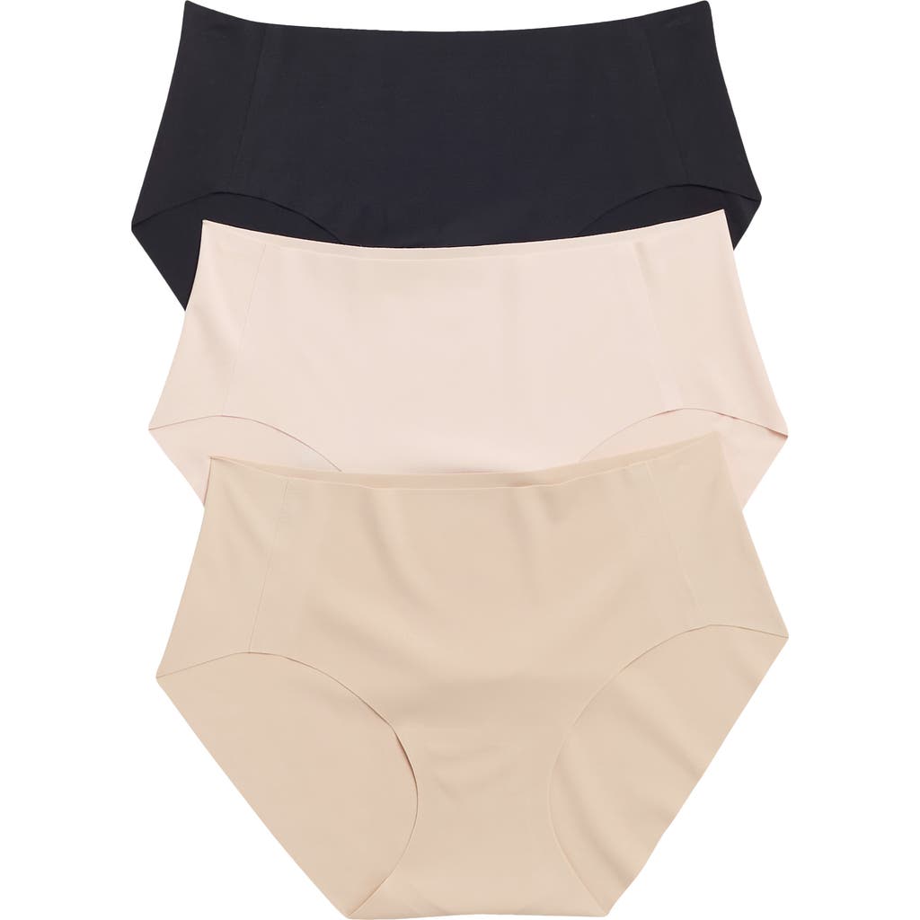 Honeydew Cool Luxe 3-pack Hipster Briefs In Black Assorted