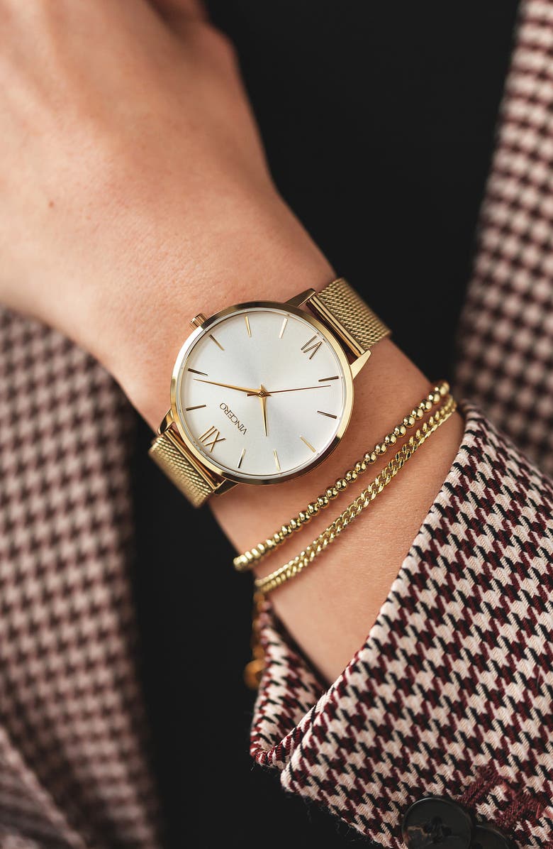 Vincero The Cuban Link Bracelet, Alternate, color, Gold