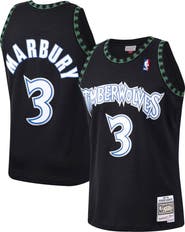 Mitchell & Ness Men's Mitchell & Ness Stephon Marbury Black Minnesota Timberwolves 1997/98 Hardwood Classics Swingman Jersey