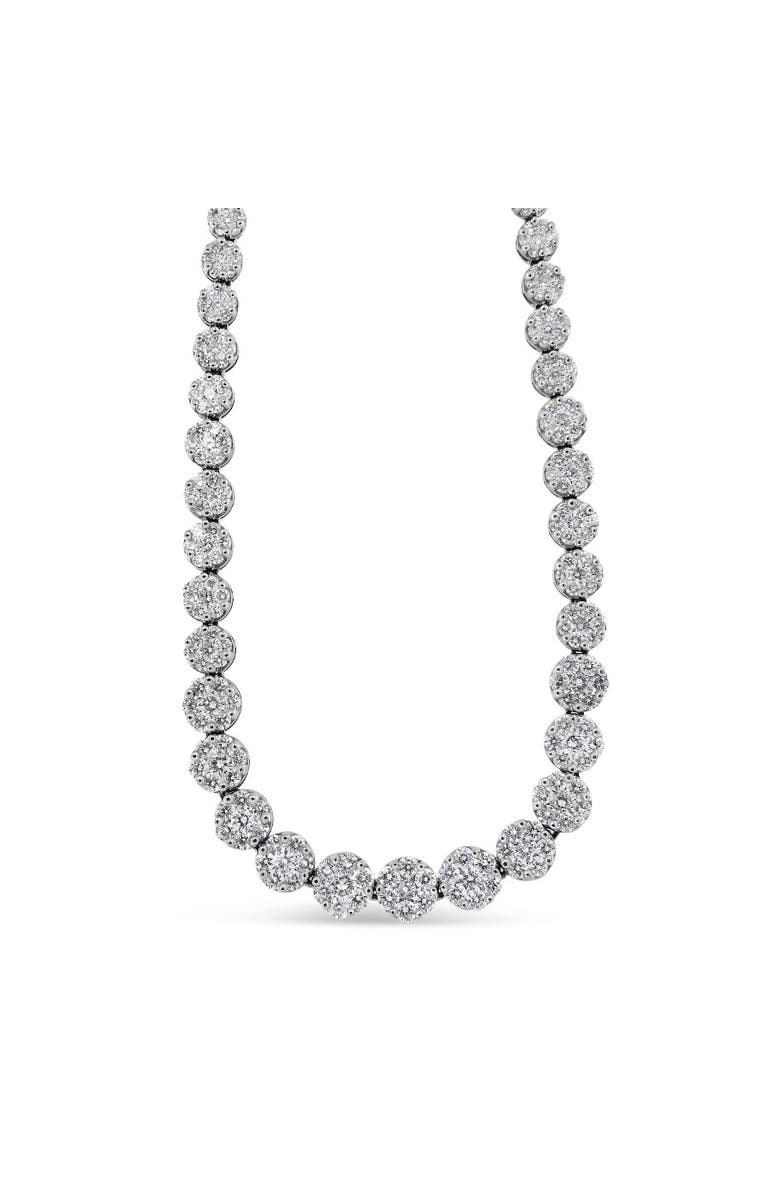 Haus of Brilliance IGI Certified 14K Yellow Gold 14 3/4 cttw Round-Cut Diamond Riviera Necklace, Alternate, color, Yellow