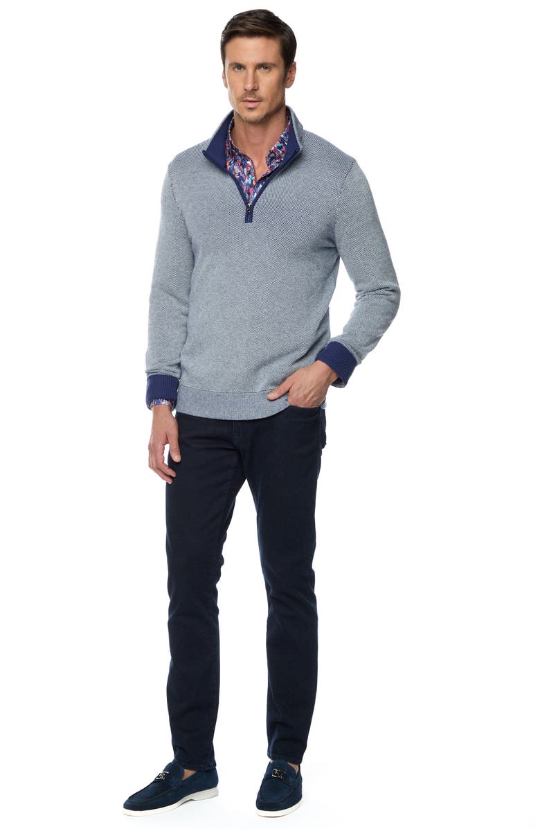 Robert Graham Shane Quarter Zip Pullover, Alternate, color, 