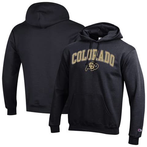 Men's Champion  Black Colorado Buffaloes Arched Logo Fleece Pullover Hoodie