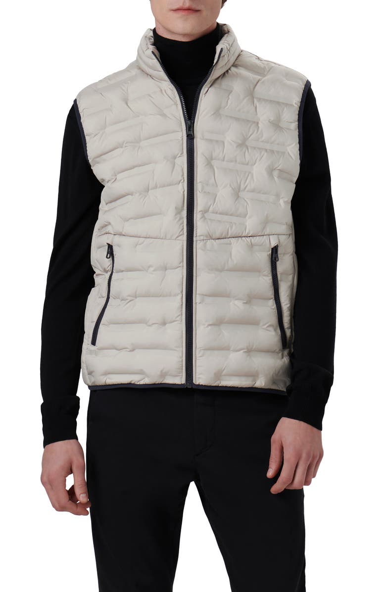 Bugatchi Quilted Water Resistant Vest, Main, color, 