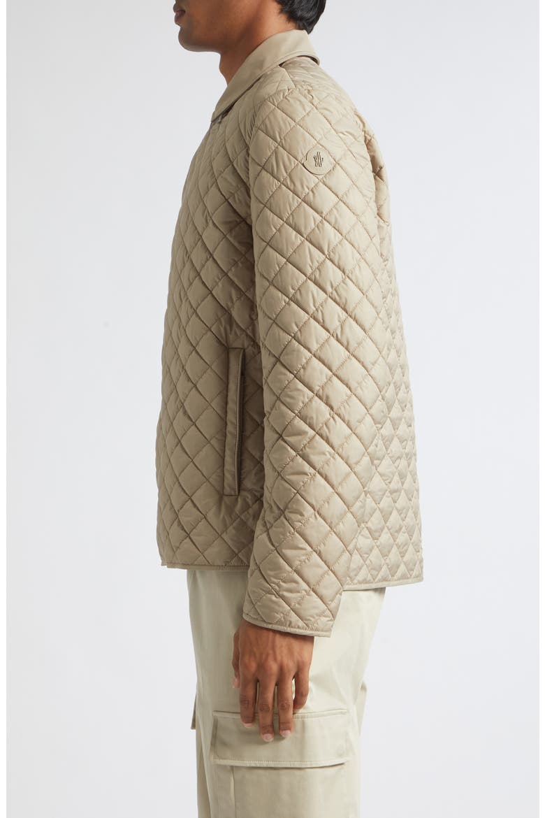 Avrelie Quilted Shirt Jacket, Alternate, color, SAND