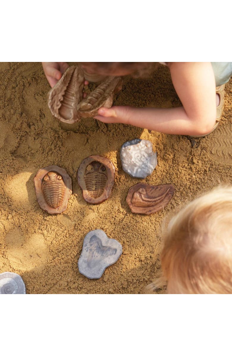 Kaplan Early Learning Company Magnetic Matching Fossil Stones - Set of 6, Alternate, color, Multicolored