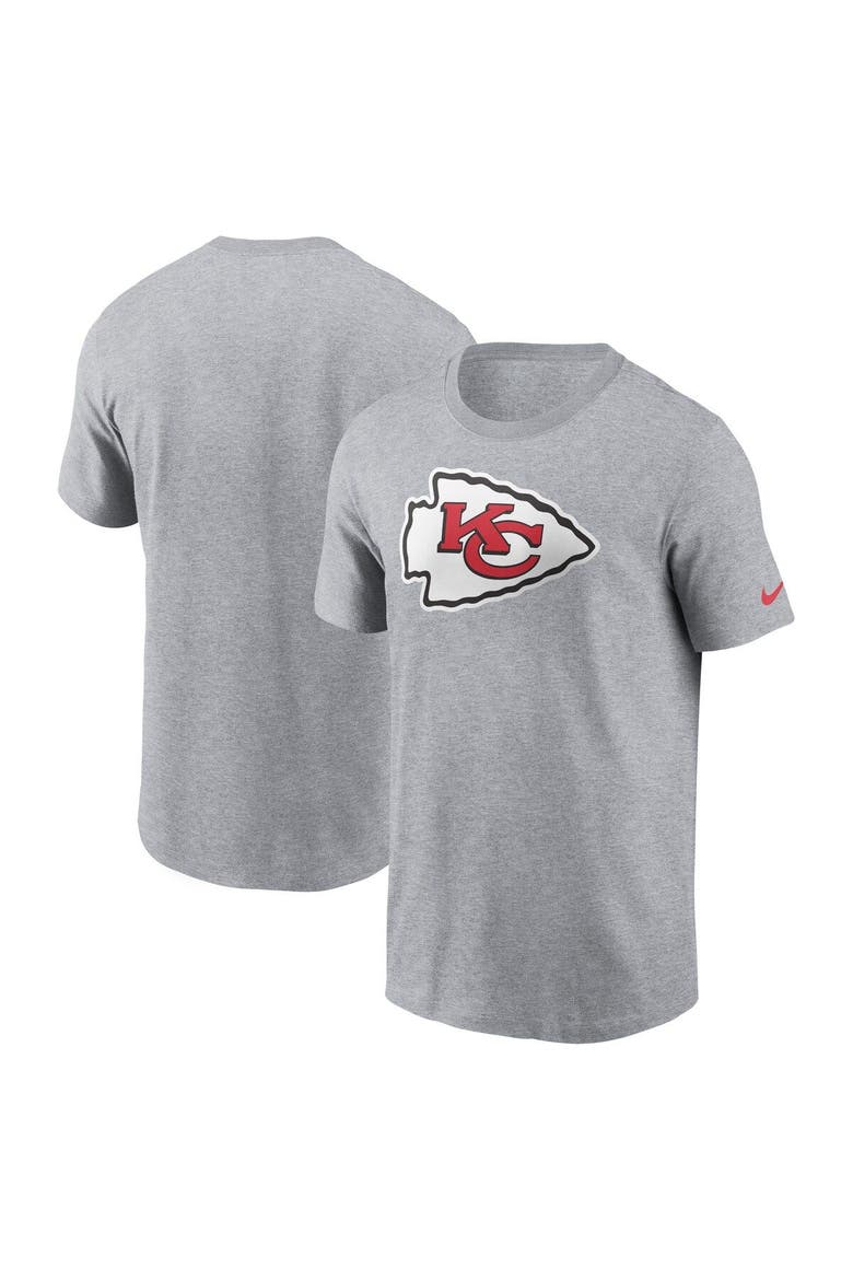 Men's Nike  Gray Kansas City Chiefs Logo Essential T-Shirt, Main, color, Gray