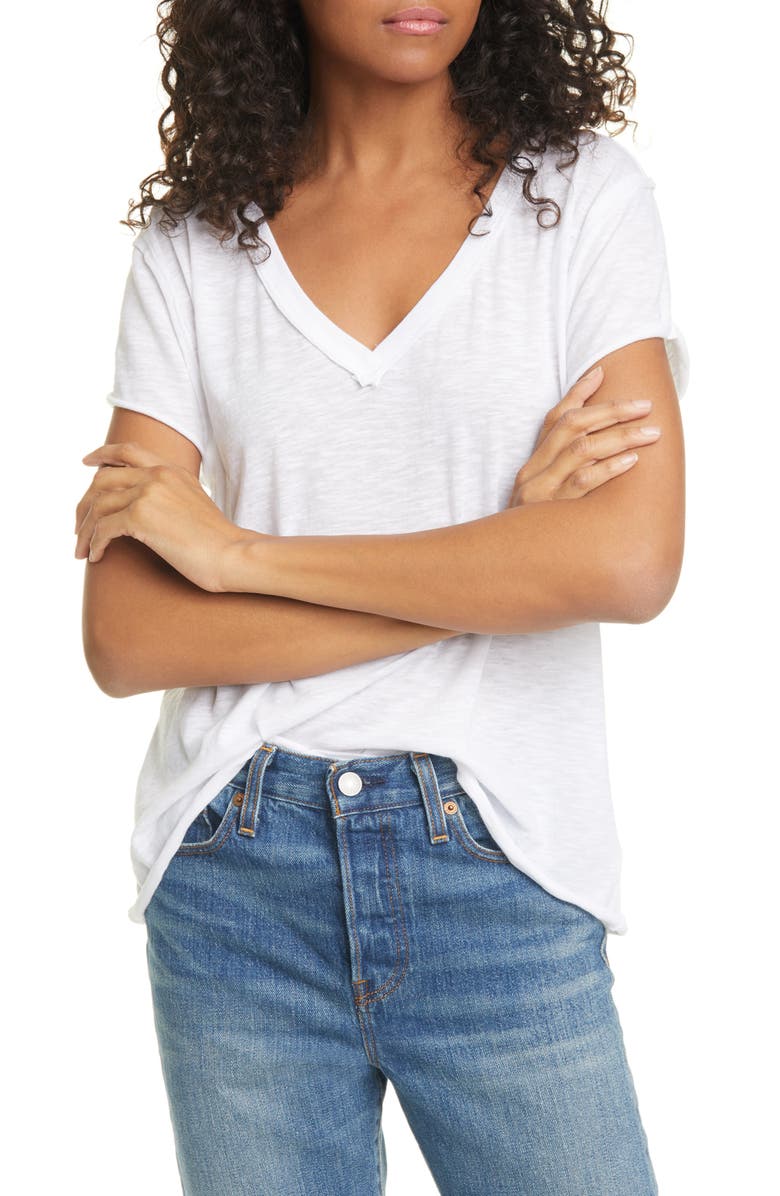 Free People Kaylen Cotton Blend T-Shirt, Main, color,