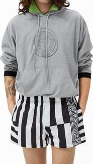 Versace Medusa Head Oversize Cotton Jersey Pullover Hoodie