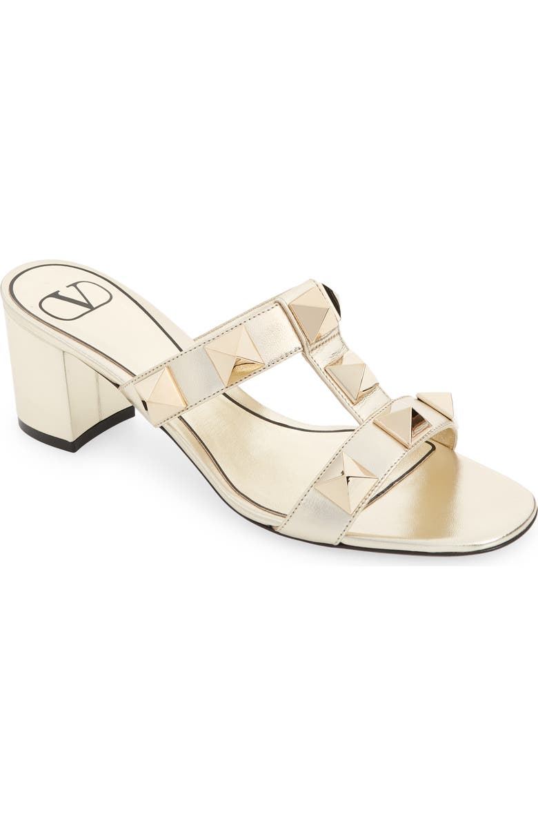 Valentino Garavani Roman Stud Slide Sandal, Main, color,