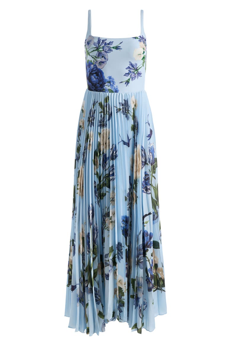 Carolyn Pleated Gown, Alternate, color, FLY AWAY